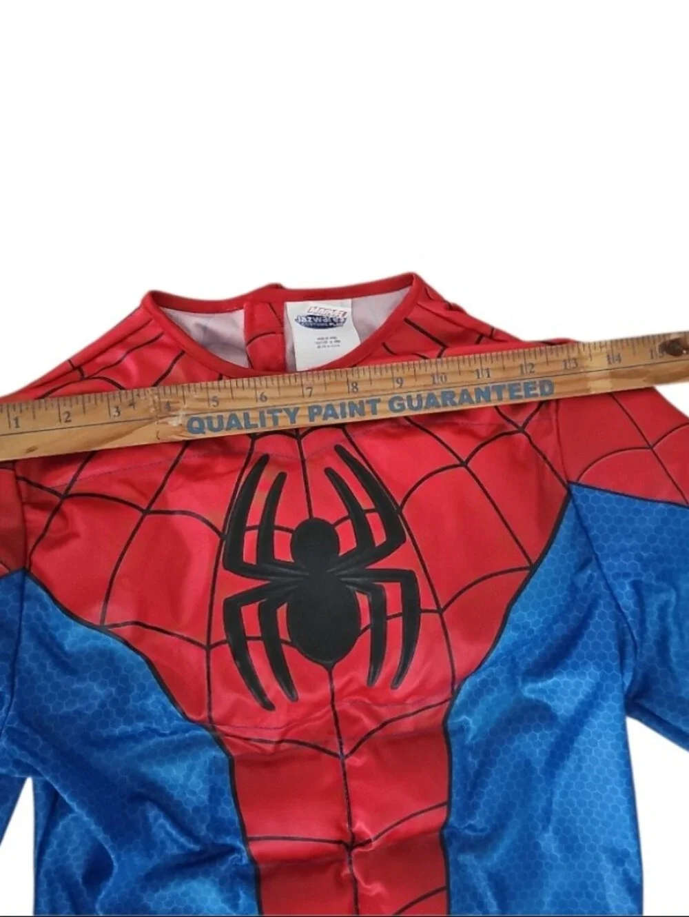 Marvel Spider-Man Deluxe Muscle Costume Kids Large10/12 Padded Halloween Cosplay